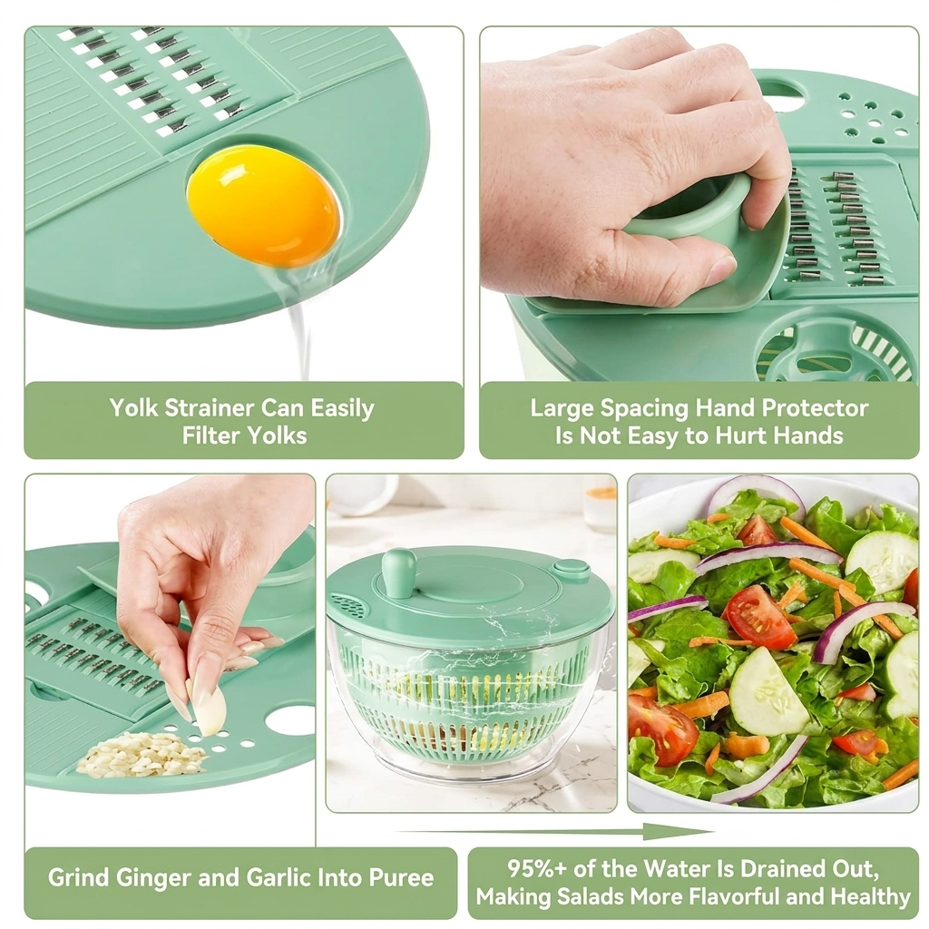 Tavu™ All-in-One Salad Prep Spinner