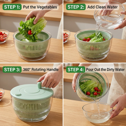 Tavu™ All-in-One Salad Prep Spinner